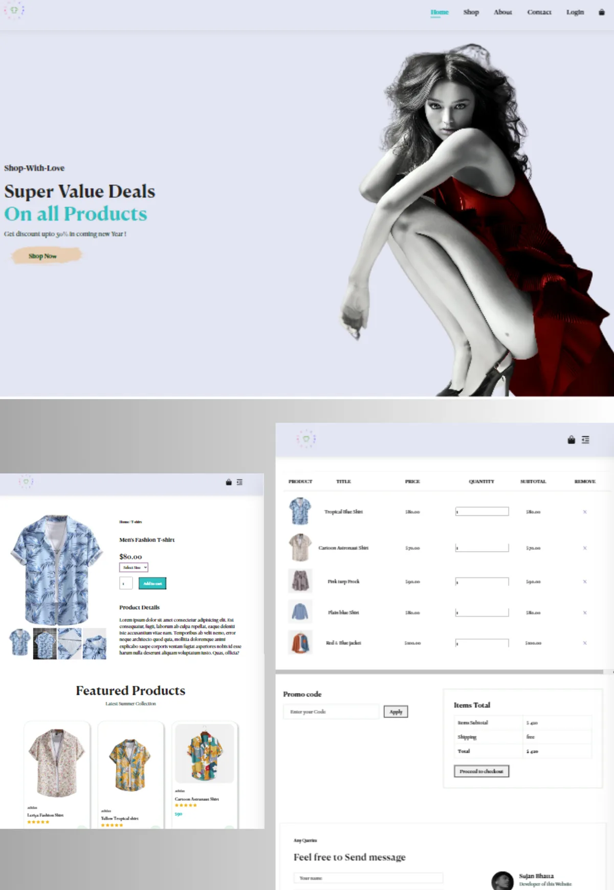 Original Clothing commerce platform project artwork